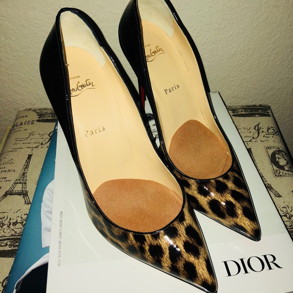 Patent Leather leopard Heels (Red Bottoms) 🔥🔥🔥